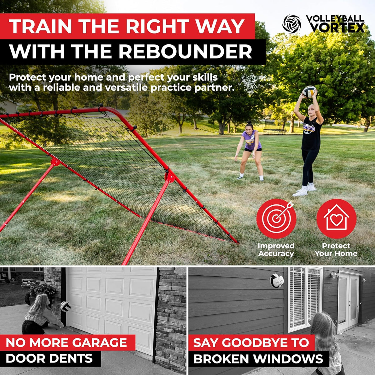 7x5 FT Volleyball Rebounder