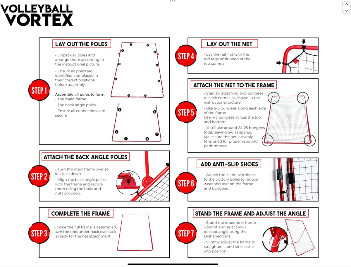 7x5 FT Volleyball Rebounder